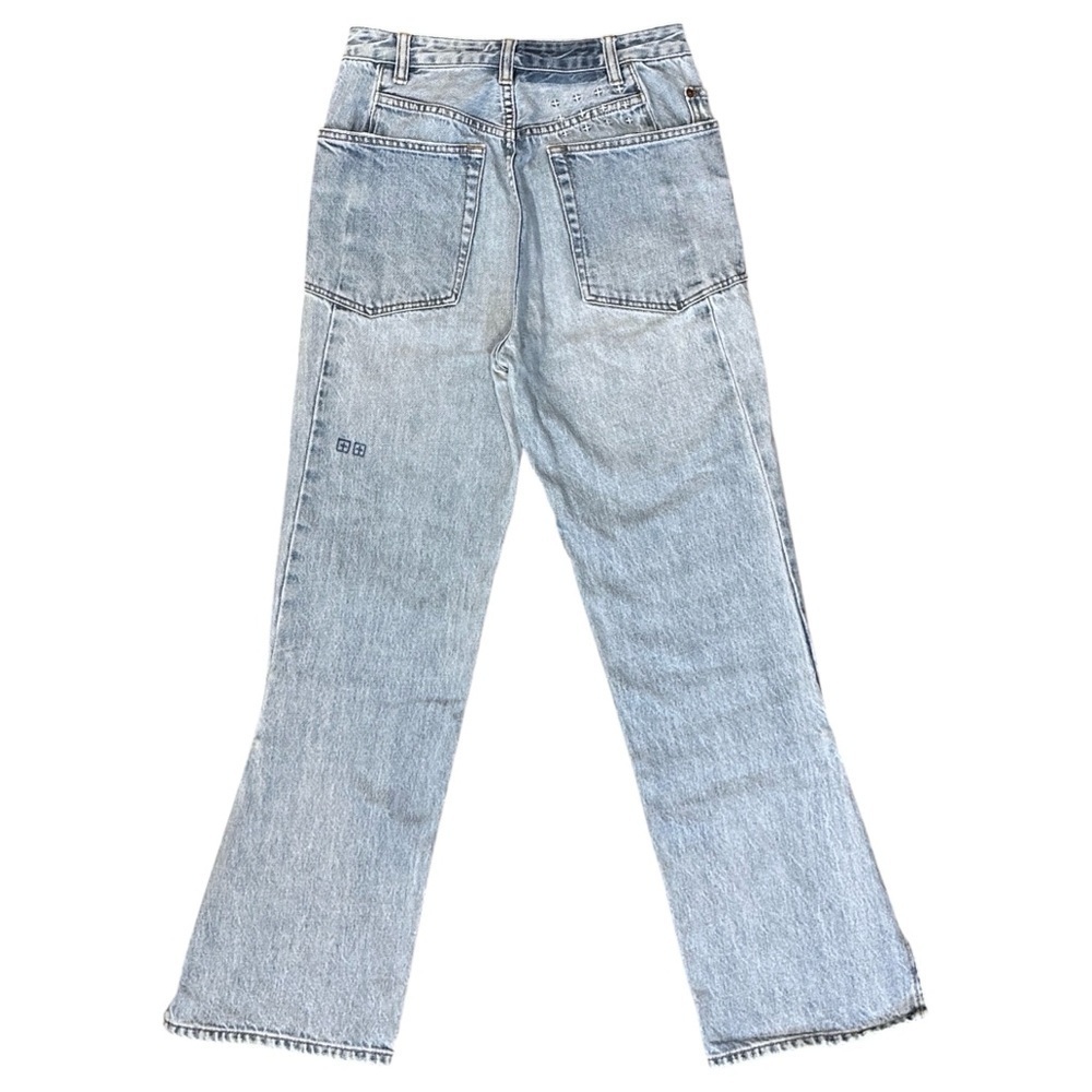 Ksubi Split Slit Ankle Flare Crop Jeans in Vintage Blue Women’s 27 $220 - Picture 2 of 6